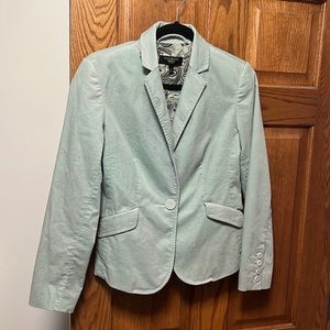 Teal Velvet Blazer Jacket
